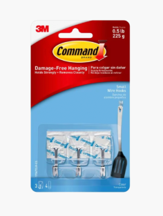 3M GANCHO ADHESIVO COMMAND TRANSP PEQUE PUNTA METÁLICA 17067CLR-ES