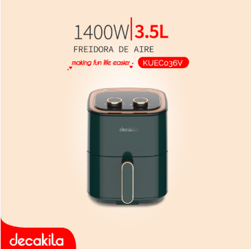 DECAKILA FREIDORA DE AIRE 3.5L 1400W / KUEC036V