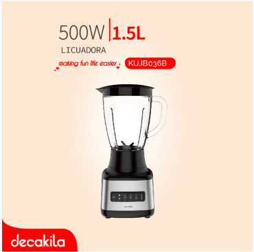 DECAKILA LICUADORA 1.5L 500W / KUJB036B