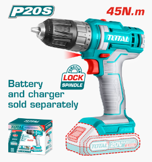 HE/TALADRO TOTAL 20V 3/8″ 45NM S/BAT / TDLI200515
