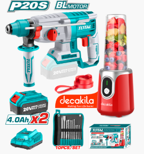 HE/COMBO ROTOMARTILLO TOTAL 20V 2BAT+LICUADORA LIT / UTOSLI23061
