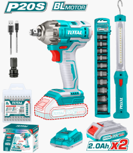 HE/COMBO PISTOLA IMPACTO TOTAL+LINTERNA + 2 BAT / UTOSLI231004