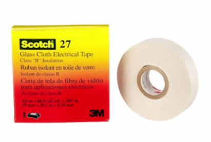 3M TAPE ELECTRICO SCOTCH 27 FIBRA VIDRIO 1/2X20MTS