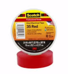 3M TAPE ELECTRICO SCOTCH 35 ROJO 3/4X20MTS