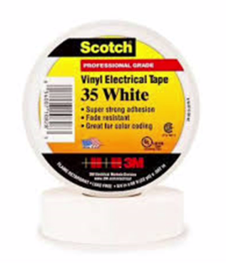 3M TAPE ELECTRICO SCOTCH 35 BLANCO 3/4X20MTS