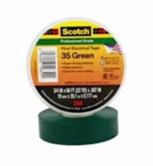 3M TAPE ELECTRICO SCOTCH 35 VERDE 3/4X20MTS