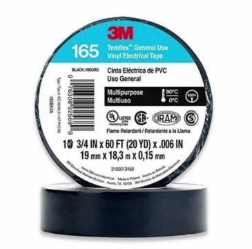 3M TAPE ELECTRICO TEMFLEX NEGRO GDE 3/4X18MTS