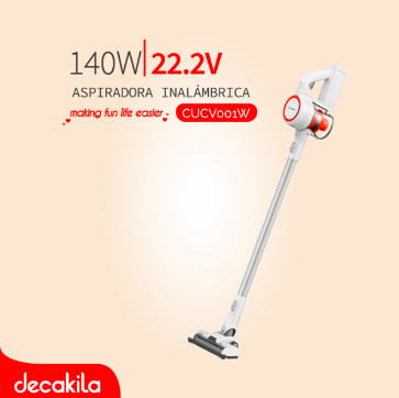 DECAKILA ASPIRADORA INALÁMBRICA 140W 22.2V / CUCV001W