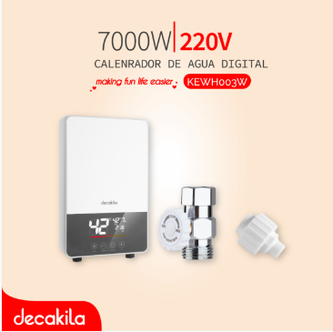 DECAKILA CALENTADOR AGUA DIGITAL 220V 7000W / KEWH003W