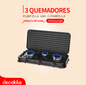 DECAKILA PLANTILLA GAS C/PARRILLA 3 QUEMADORES / KMGS009B