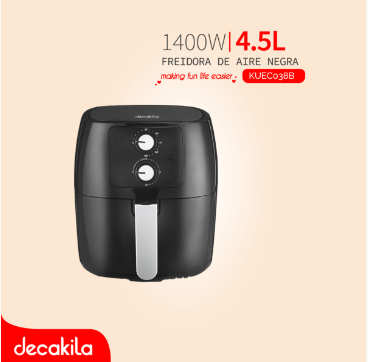 DECAKILA FREIDORA DE AIRE NEGRA / KUEC038B