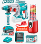HE/COMBO ROTOMARTILLO TOTAL 20V 2BAT+LICUADORA LIT / UTOSLI23061