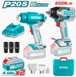 HE/COMBO PISTOLA IMPACTO TOTAL 20V+PIST CALOR 2 BAT / UTOSLI240489