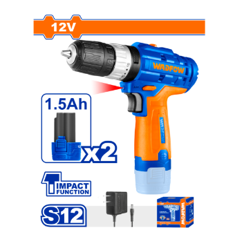 HE/TALADRO BATERIA WADFOW 12V 3/8 IMPACT 2 BAT / UWCDS542