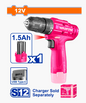 HE/TALADRO BATERÍA WADFOW 12V 3/8 ROSA USB / WCDS517
